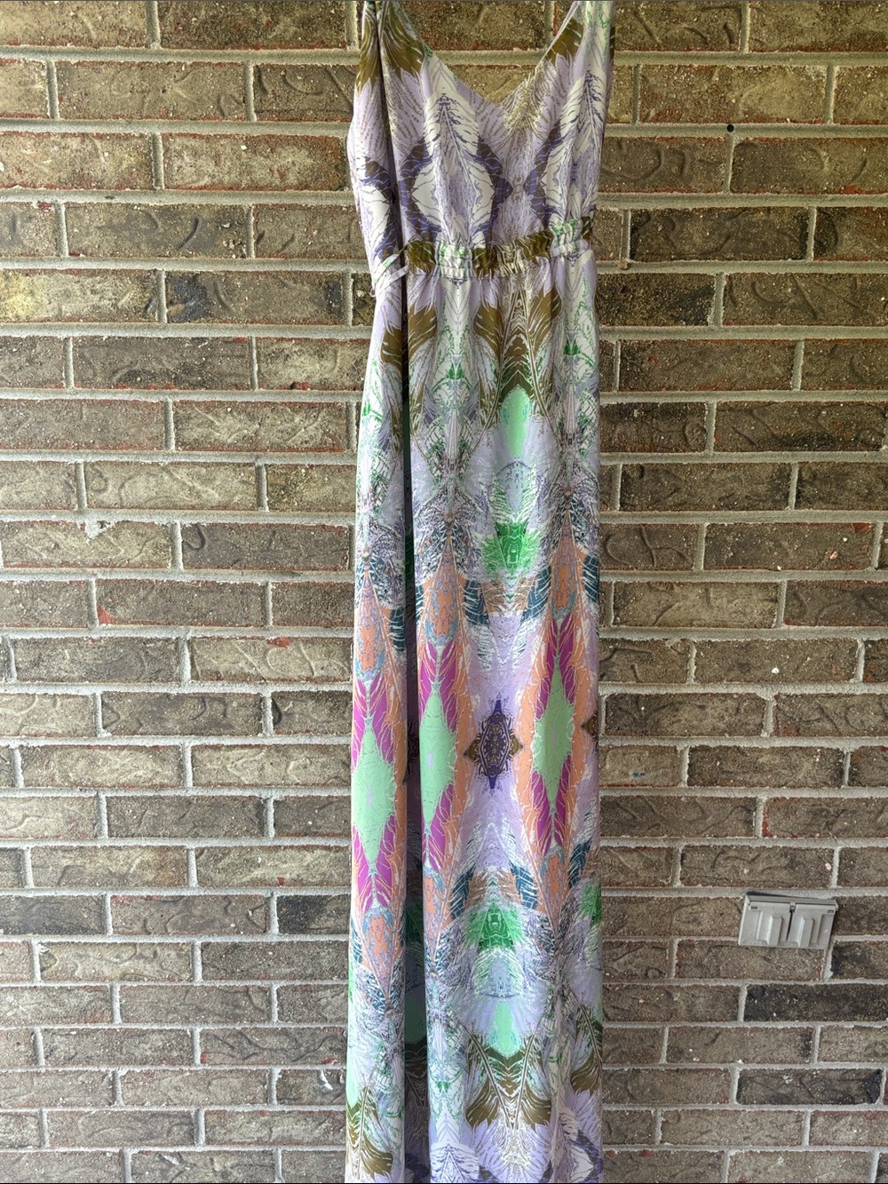 charlie jade lavender maxi dress size medium